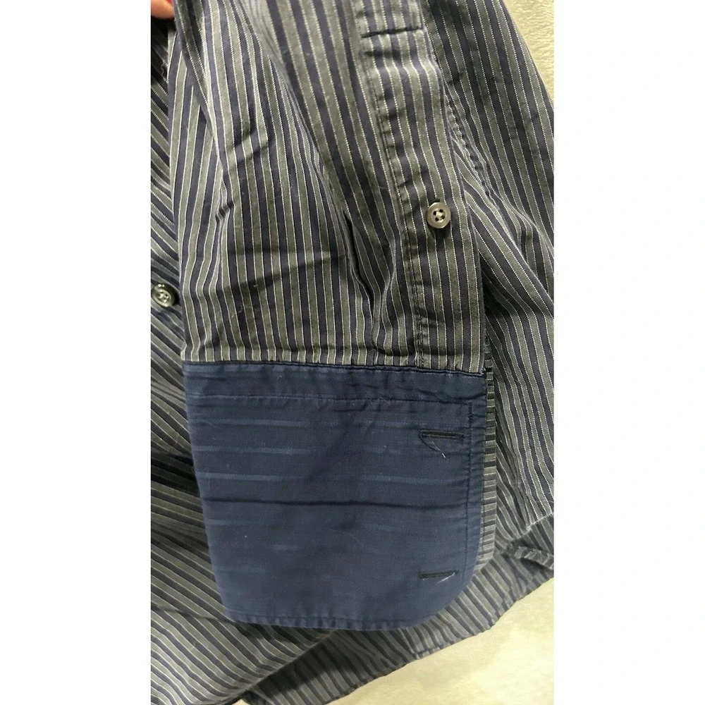 Banana Republic Slim Fit Shirt Men's Large French Cuff Button-Down 16-16.5 Italy